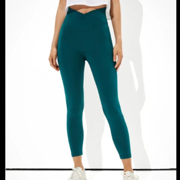 American Eagle High-Waisted Lightweight Everything Legging NWOT - Medium in Teal - Picture 1 of 12